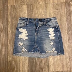 Holister Denim High Rise Skirt